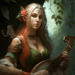 An NPC portrait generated by AI