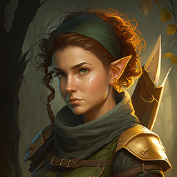 An NPC portrait generated by AI
